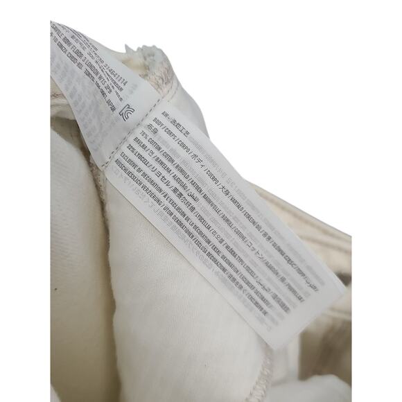 Abercrombie & Fitch Cream High Rise The Loose Fit Curve Love Jean Size 8 - Picture 7 of 7